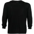 Rick Owens hooded wool sweatshirt - Black