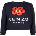 Kenzo Boke flower logo-print sweatshirt - Blue