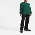 Balmain button-embossed knitted jumper - Green