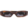 Versace Eyewear Medusa oval-frame sunglasses - Brown