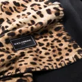 Dolce & Gabbana leopard print 140cm x 180cm blanket - Brown