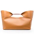 Alexander McQueen The Bow leather tote bag - Brown