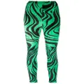 Philosophy Di Lorenzo Serafini zebra-print elasticated-waist leggings - Green
