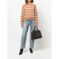 rag & bone striped cashmere jumper - Brown
