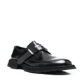Alexander McQueen buckle-fastening leather monk shoes - Black