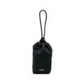 Jil Sander logo-print clutch bag - Black