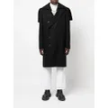 Balmain double breasted wool coat - Black