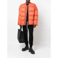 Rick Owens zipped-up padded jacket - Orange
