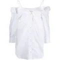 Alexander Wang cold-shoulder shirtdress - White