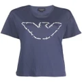 Emporio Armani logo-print cotton T-shirt - Blue