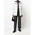 ASPESI quilted-finish hooded coat - Grey