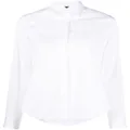 ASPESI button-up curved-hem shirt - White