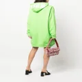MSGM logo-print hooded jumper dress - Green
