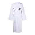 Dsquared2 logo embroidered bath robe - White