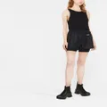 Jil Sander + logo-print layered shorts - Black