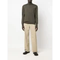 ETRO logo-embroidered roll-neck jumper - Green