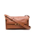 Marni Trunk leather satchel bag - Brown