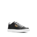 Moschino leather low-top sneakers - Black