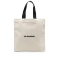 Jil Sander logo-print tote bag - Neutrals