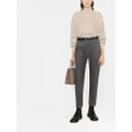 Brunello Cucinelli pleated cropped trousers - Grey