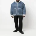 Dsquared2 shearling-lined hooded jacket - Blue