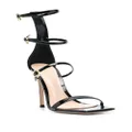 Gianvito Rossi Ribbon Uptown 105mm leather sandals - Black