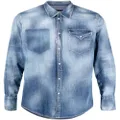 Dsquared2 acid wash denim shirt - Blue