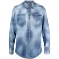 Dsquared2 acid wash denim shirt - Blue