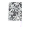 Palm Angels palm tree-print leather notebook - Grey
