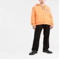 ETRO logo-debossed zip-up hoodie - Orange