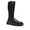 Vic Matie square-toe knee-length boots - Black