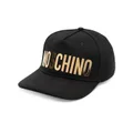 Moschino logo-print cotton cap - Black