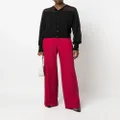 Alberta Ferretti high-waist wide-leg trousers - Red