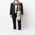 ETRO rose-print fine scarf - Neutrals