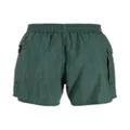 Balmain logo-patch drawstring swim shorts - Green