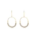 ISABEL MARANT bead-embellished hoop earrings - Neutrals