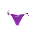 Dsquared2 logo-print side-tie bikini bottoms - Purple
