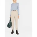 Brunello Cucinelli belted cropped trousers - Neutrals