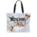 Moschino graphic-print shoulder bag - Blue