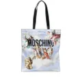 Moschino graphic-print shoulder bag - Blue