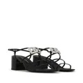 Dolce & Gabbana logo-plaque sandals - Black