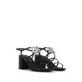 Dolce & Gabbana logo-plaque sandals - Black
