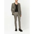Dolce & Gabbana layered check-patterned blazer - Neutrals