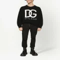 Dolce & Gabbana DG intarsia-knit cashmere-wool jumper - Black