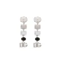Dolce & Gabbana logo pendant earrings - Silver