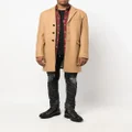 Dsquared2 single-breasted virgin wool-blend coat - Neutrals