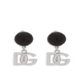 Dolce & Gabbana DG-logo drop earrings - Silver