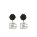 Dolce & Gabbana DG-logo drop earrings - Silver