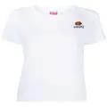 Kenzo logo-embroidered cotton T-shirt - White
