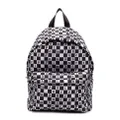 Palm Angels Kids logo checkerboard-print backpack - White